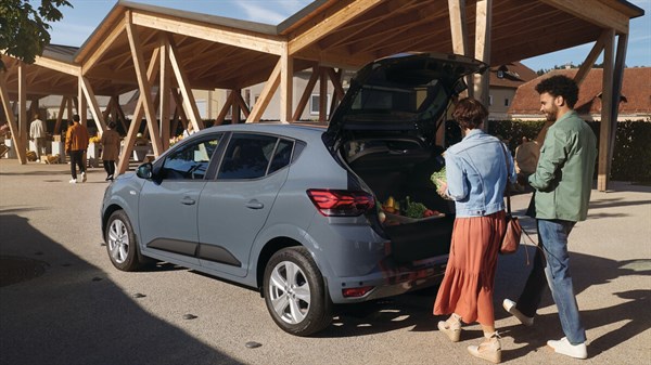 Sandero – праг на багажниот простор