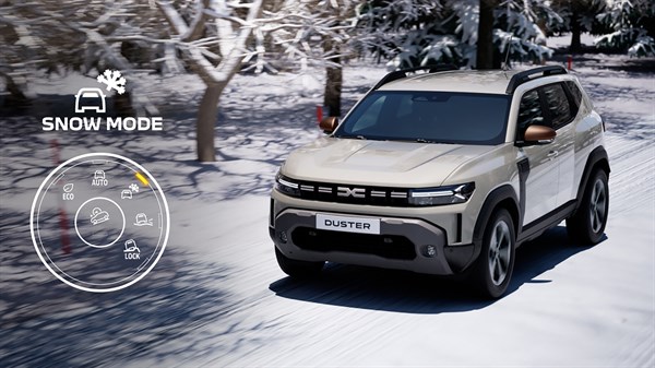 Dacia Duster - режим на снег и песок-кал 