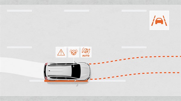 Систем за чување возила во лента - Dacia Jogger